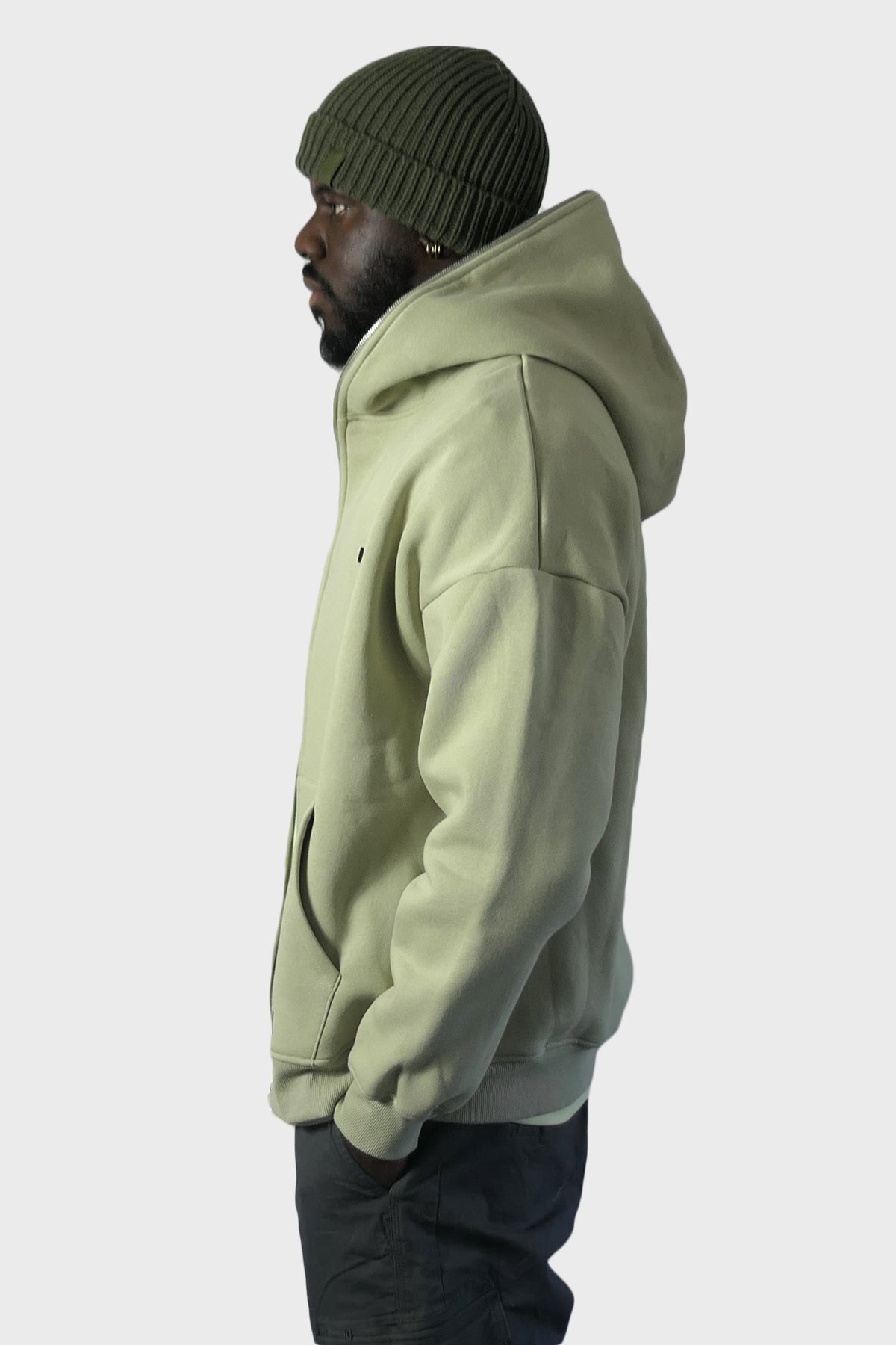 DESERTED - OLIVE ZIP JACKET SS22