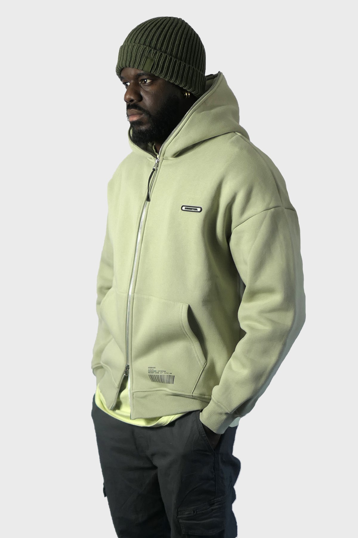 DESERTED - OLIVE ZIP JACKET SS22